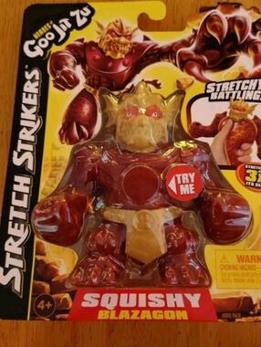 Heroes of Goo Jit Zu Stretch Strikers Blazagon Action Figure Hero Pack Squishy